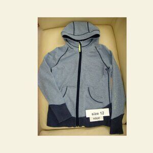 Ivivva Girl by Lululemon 🍋Practice Peace Hoodie zip up thumbholes size 12